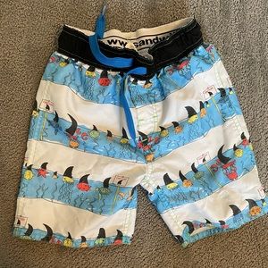 Wes and Willy Swim trunks boys 3t fish